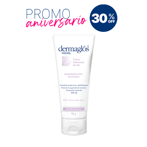 Dermaglós | CREMA HIDRATANTE DE DÍA CON FPS20 - PIELES SECAS - 70g